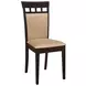 Gabriel Cappuccino Cushion Back Side Chair Set of 2