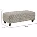 Wowza Sand Brown and Taupe Upholstered Rectangular Cocktail Ottoman