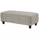 Wowza Sand Brown and Taupe Upholstered Rectangular Cocktail Ottoman