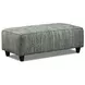 Opal Pine Gray Upholstered Rectangular Cocktail Ottoman