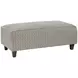 Wowza Dusk Tan and Black Upholstered Rectangular Cocktail Ottoman