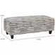 Amos Sand Beige and Brown Upholstered Rectangular Cocktail Ottoman