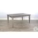 Hillside Hearth Gray 90" Extendable Rectangular Dining Table
