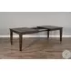 Havenstead Dark Brown 90" Extendable Rectangular Dining Table