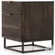 Kelby Vintage Brown 2 Drawer Filing Cabinet