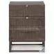 Kelby Vintage Brown 2 Drawer Filing Cabinet
