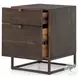 Kelby Vintage Brown 2 Drawer Filing Cabinet