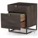 Kelby Vintage Brown 2 Drawer Filing Cabinet