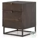 Kelby Vintage Brown 2 Drawer Filing Cabinet
