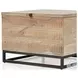 Kelby Light Wash Carved Square Bunching Table Storage