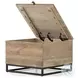 Kelby Light Wash Carved Square Bunching Table Storage