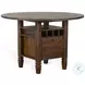 Sagewyn Dark Brown Round Counter Height Dining Room Set