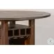 Sagewyn Dark Brown Round Counter Height Dining Room Set