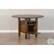 Sagewyn Dark Brown Round Counter Height Dining Room Set