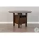 Sagewyn Dark Brown Round Counter Height Dining Room Set