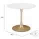 Opus White And Gold Dining Table