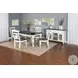 Heritage House White 84" Extendable Rectangular Dining Table