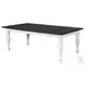 Heritage House White 84" Extendable Rectangular Dining Table