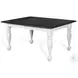 Heritage House White 84" Extendable Rectangular Dining Table