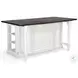 Autumn Echo White 13" Drop Leaf Kitchen Island
