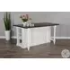 Autumn Echo White 13" Drop Leaf Kitchen Island
