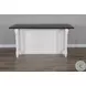 Autumn Echo White 13" Drop Leaf Kitchen Island