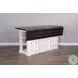 Autumn Echo White 13" Drop Leaf Kitchen Island