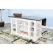 Autumn Echo White 13" Drop Leaf Kitchen Island