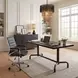 Trazo Black 4 Door Accent Cabinet