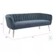 Deco Gray And Gold Sofa