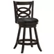 Calecita Cappuccino Upholstered Seat Swivel Counter Height Stool Set of 2