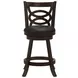 Calecita Cappuccino Upholstered Seat Swivel Counter Height Stool Set of 2