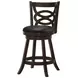 Calecita Cappuccino Upholstered Seat Swivel Counter Height Stool Set of 2