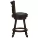 Calecita Cappuccino Upholstered Seat Swivel Counter Height Stool Set of 2
