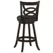 Calecita Cappuccino Upholstered Seat Swivel Bar Stool Set of 2