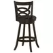 Calecita Cappuccino Upholstered Seat Swivel Bar Stool Set of 2