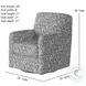Flash Dance Charleston Ocean 29" Wide Swivel Glider