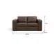 Inglewood Vintage Brown Cigar Leather 64" Loveseat