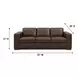 Inglewood Vintage Brown Cigar Leather 91" Queen Sleeper Sofa