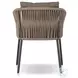 Porto Ellor Brown Outdoor Dining Chair