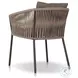 Porto Ellor Brown Outdoor Dining Chair