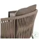 Porto Ellor Brown Outdoor Dining Chair