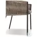 Porto Ellor Brown Outdoor Dining Chair