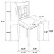 Lavon Black Side Chair Set of 2