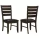 Dalila Dark Brown Side Chair Set of 2