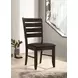Dalila Dark Brown Side Chair Set of 2