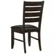 Dalila Dark Brown Side Chair Set of 2