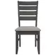 Dalila Grey Ladder Back Side Chair Set of 2