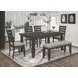 Dalila Grey Ladder Back Side Chair Set of 2