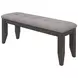 Dalila Dark Grey Padded Cushion Bench